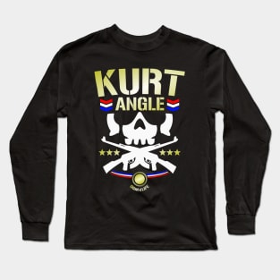 Kurt Angle Fiery Long Sleeve T-Shirt